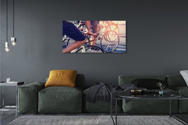 Obraz canvas na ścianę Wspólna Wyprawa Rowerowa