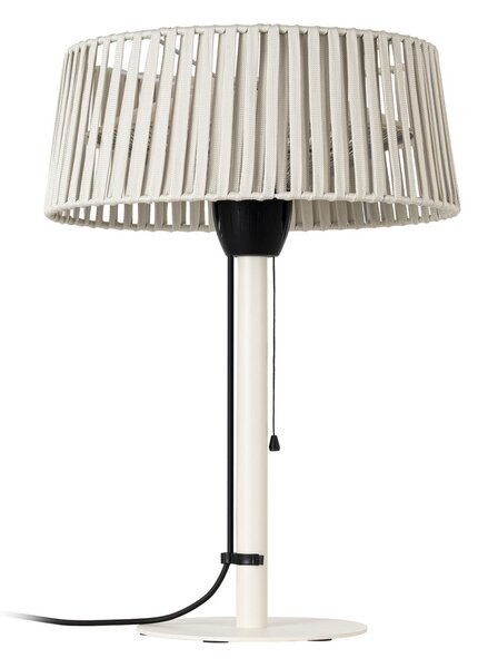 Grzejnik stołowy Pyravo, beżowy, aluminium, wysokość 70 cm, IP44 – Lucande Lucande, Pyravo, beżowy, metal, nowoczesny