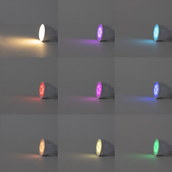 Inteligentna lampa wisząca Design Czarna z żarówką WiFi GU10 - Tuba Small