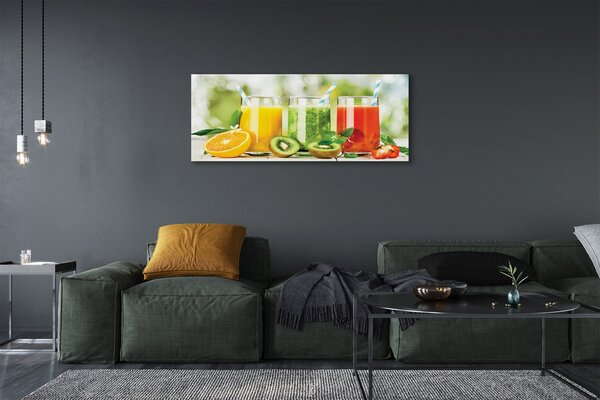 Obraz canvas na ścianę Owocowy Duet Truskawki I Kiwi