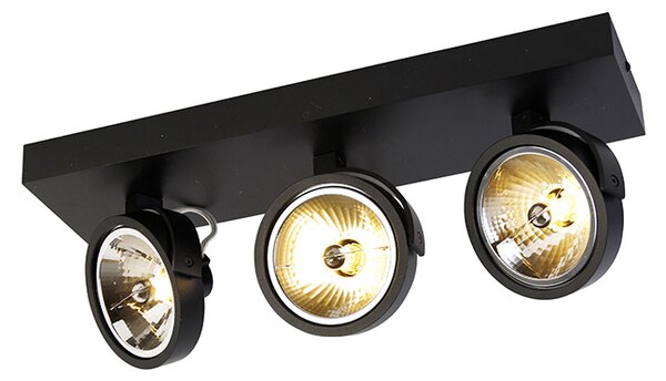 Design Reflektorek / Spot / Spotow zwart verstelbaar 3-lichts - Go Oswietlenie wewnetrzne