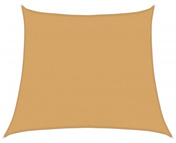 Żagiel przeciwsłoneczny, 160 g/m², trapez, jasnoszary, 4/5x4 m
