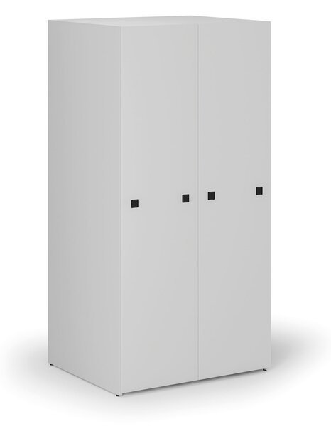 Szafa o dużej pojemności z wysuwanymi regałami, 989 × 846 × 2000 mm, szara