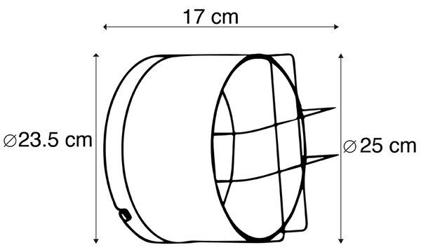 Kinkiet / Lampa scienna przemysłowy zielony 25 cm - Barril Oswietlenie wewnetrzne