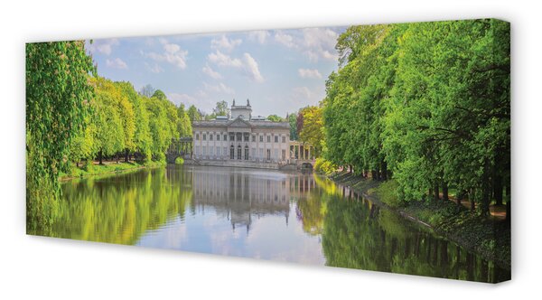 Duży obraz na płótnie Pałac nad Jeziorem w Łazienkach