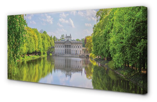 Duży obraz na płótnie Pałac nad Jeziorem w Łazienkach