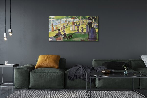 Zdjęcie na płótnie Niedzielne popołudnie na wyspie Grande Jatte - Georges Seurat