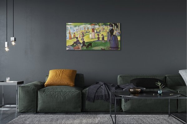 Zdjęcie na płótnie Niedzielne popołudnie na wyspie Grande Jatte - Georges Seurat