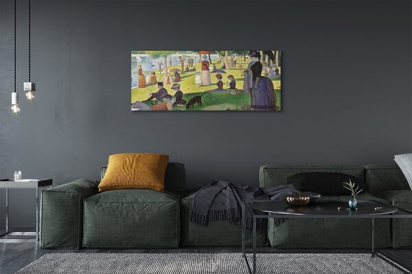 Zdjęcie na płótnie Niedzielne popołudnie na wyspie Grande Jatte - Georges Seurat