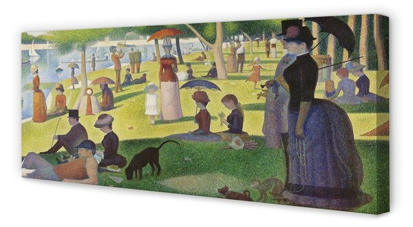 Zdjęcie na płótnie Niedzielne popołudnie na wyspie Grande Jatte - Georges Seurat
