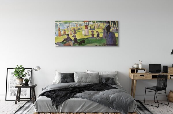 Zdjęcie na płótnie Niedzielne popołudnie na wyspie Grande Jatte - Georges Seurat