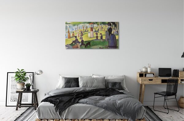 Zdjęcie na płótnie Niedzielne popołudnie na wyspie Grande Jatte - Georges Seurat