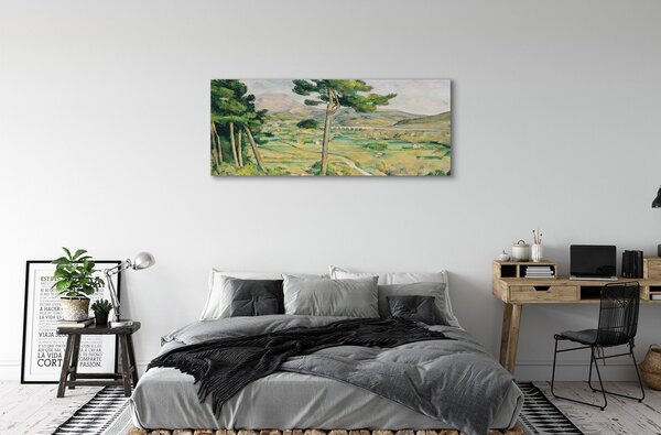 Duży obraz na płótnie Góra Św. Wiktorii i wiadukt w dolinie rzeki Arc - Paul Cézanne