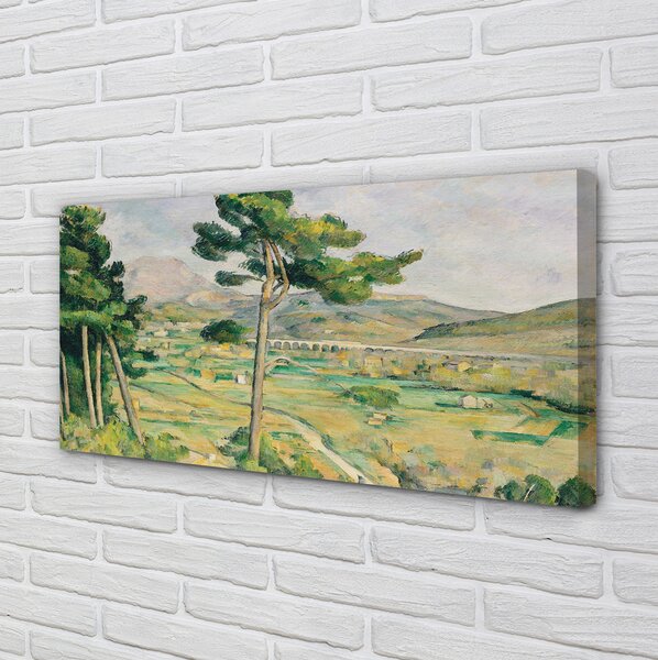 Duży obraz na płótnie Góra Św. Wiktorii i wiadukt w dolinie rzeki Arc - Paul Cézanne