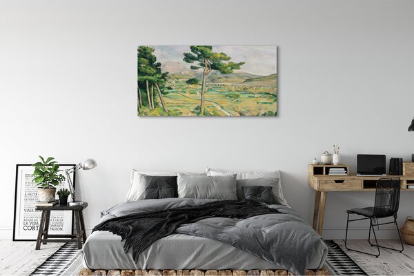 Duży obraz na płótnie Góra Św. Wiktorii i wiadukt w dolinie rzeki Arc - Paul Cézanne