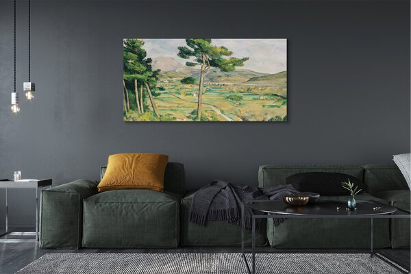 Duży obraz na płótnie Góra Św. Wiktorii i wiadukt w dolinie rzeki Arc - Paul Cézanne