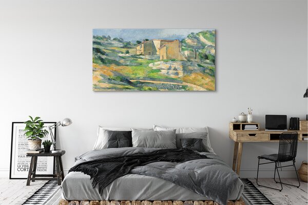 Fotoobraz na płótnie Domy w Prowansji - Paul Cézanne