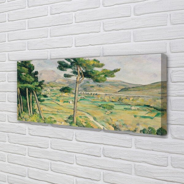 Duży obraz na płótnie Góra Św. Wiktorii i wiadukt w dolinie rzeki Arc - Paul Cézanne