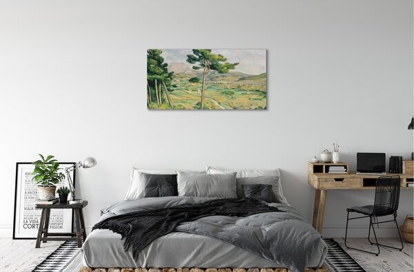 Duży obraz na płótnie Góra Św. Wiktorii i wiadukt w dolinie rzeki Arc - Paul Cézanne