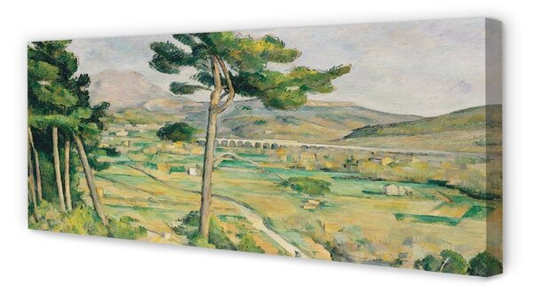 Duży obraz na płótnie Góra Św. Wiktorii i wiadukt w dolinie rzeki Arc - Paul Cézanne