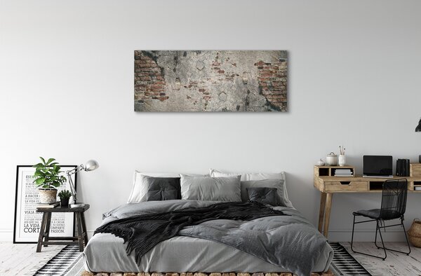 Obraz canvas na ścianę Ściana Z Cegły I Kamienia