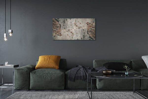 Obraz canvas na ścianę Ściana Z Cegły I Kamienia