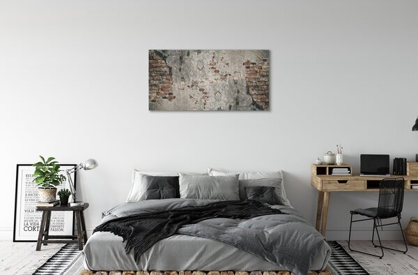 Obraz canvas na ścianę Ściana Z Cegły I Kamienia
