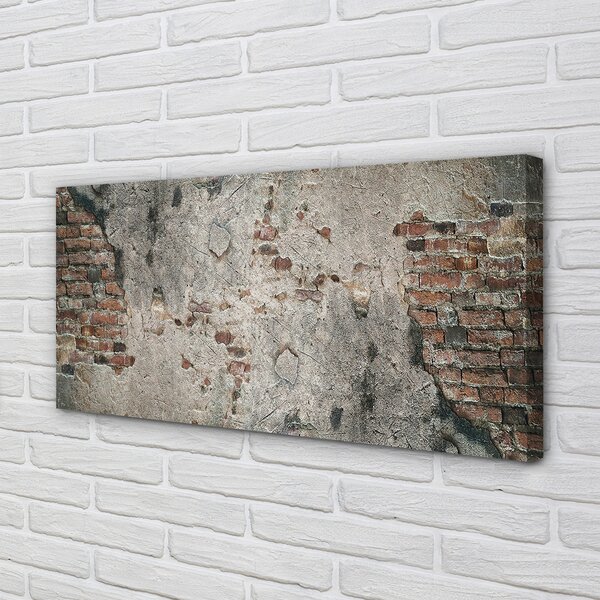 Obraz canvas na ścianę Ściana Z Cegły I Kamienia