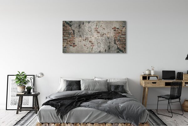 Obraz canvas na ścianę Ściana Z Cegły I Kamienia