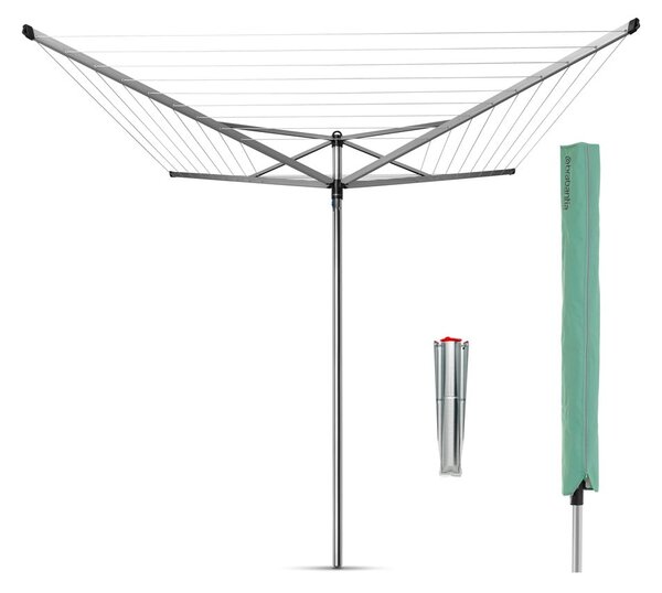 Ogrodowa suszarka na pranie w kolorze srebra 50 m Topspinner – Brabantia