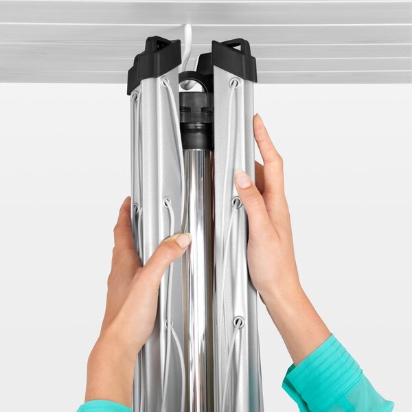 Ogrodowa suszarka na pranie w kolorze srebra 50 m Topspinner – Brabantia