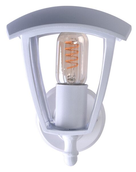 Biały kinkiet zewnętrzny FOX EKO3490 industrialna lampa ścienna biała - biały