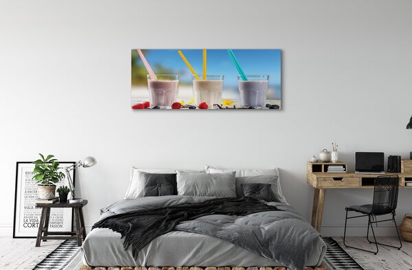 Obraz canvas na ścianę Barwny Drink Z Lodem