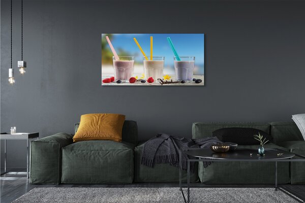 Obraz canvas na ścianę Barwny Drink Z Lodem