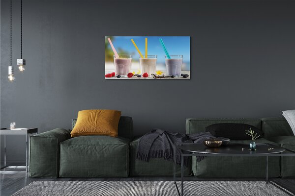 Obraz canvas na ścianę Barwny Drink Z Lodem