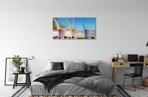 Obraz canvas na ścianę Barwny Drink Z Lodem