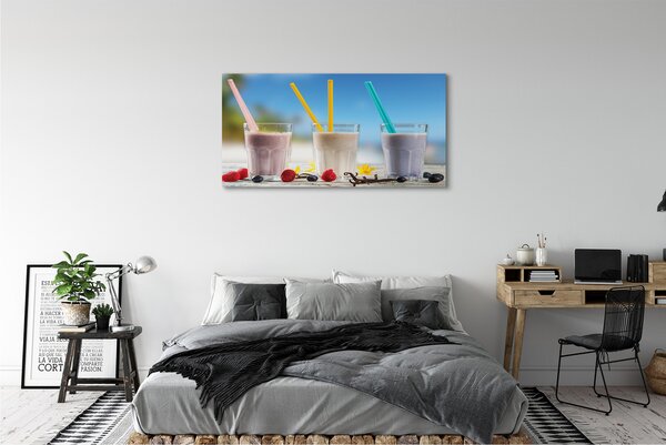 Obraz canvas na ścianę Barwny Drink Z Lodem