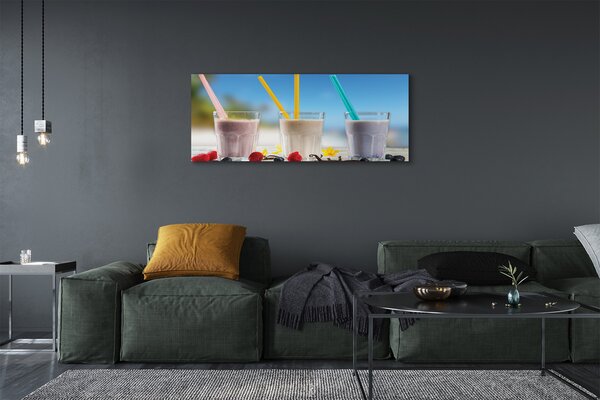 Obraz canvas na ścianę Barwny Drink Z Lodem