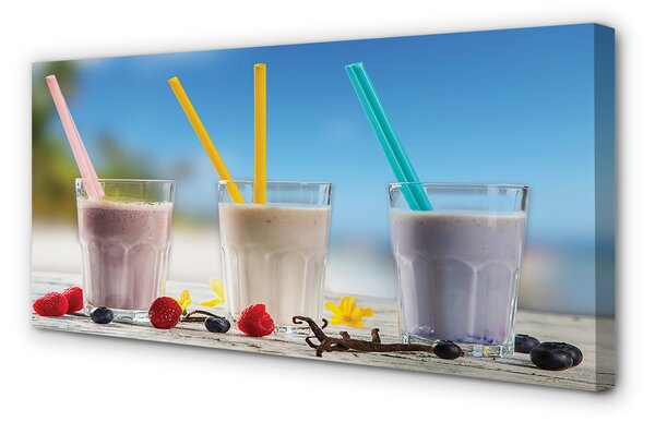 Obraz canvas na ścianę Barwny Drink Z Lodem