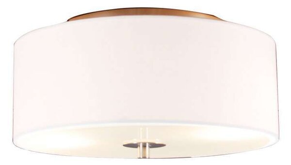 Klasyczny Plafon / Lampy sufitowe biały 30cm - Drum Oswietlenie wewnetrzne