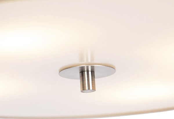 Lampa sufitowa rustykalna beżowa 50 cm - Drum Oswietlenie wewnetrzne