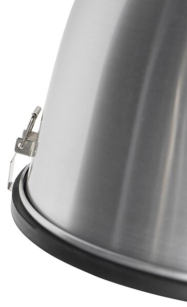 Industrialna lampa wisząca aluminiowa 38 cm ściemniana - Anteros