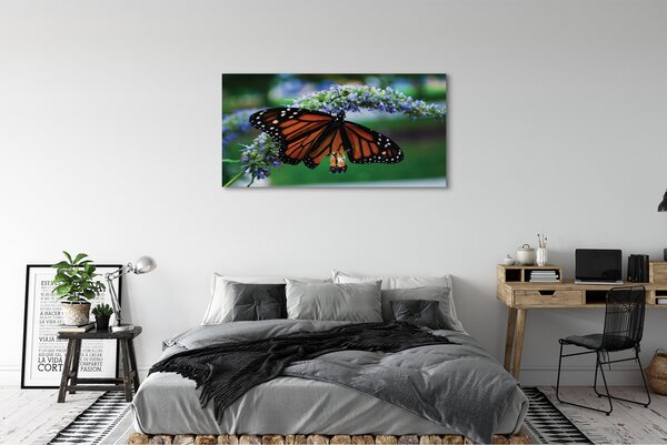 Obraz na płótnie Motyl na Kwiatuszku