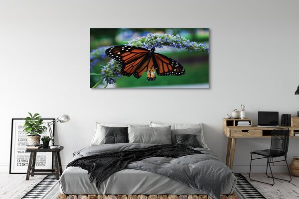 Obraz na płótnie Motyl na Kwiatuszku