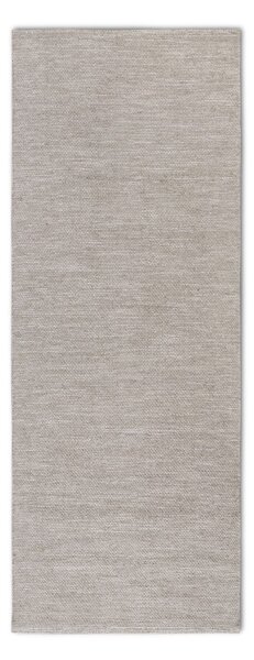 Beżowy chodnik z mieszanki wełny tkany ręcznie 80x200 cm Pradesh Linen White – Elle Decoration