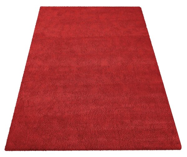 Czerwony dywan z długim włosiem - Trino