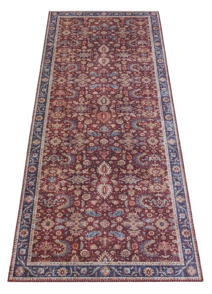 Bordowy chodnik Nouristan Vivana, 80x200 cm