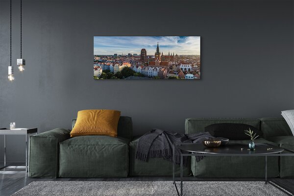 Zdjęcie na płótnie Panorama z Widokiem na Kościół Mariacki