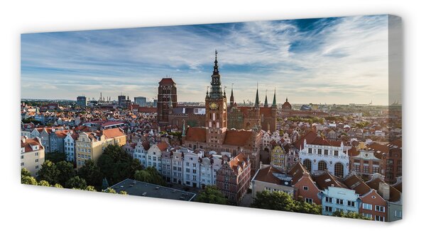Zdjęcie na płótnie Panorama z Widokiem na Kościół Mariacki