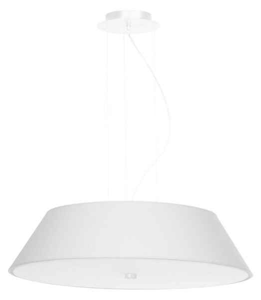 Lampa wisząca VEGA 60 duża z białym abażurem - Sollux Lighting